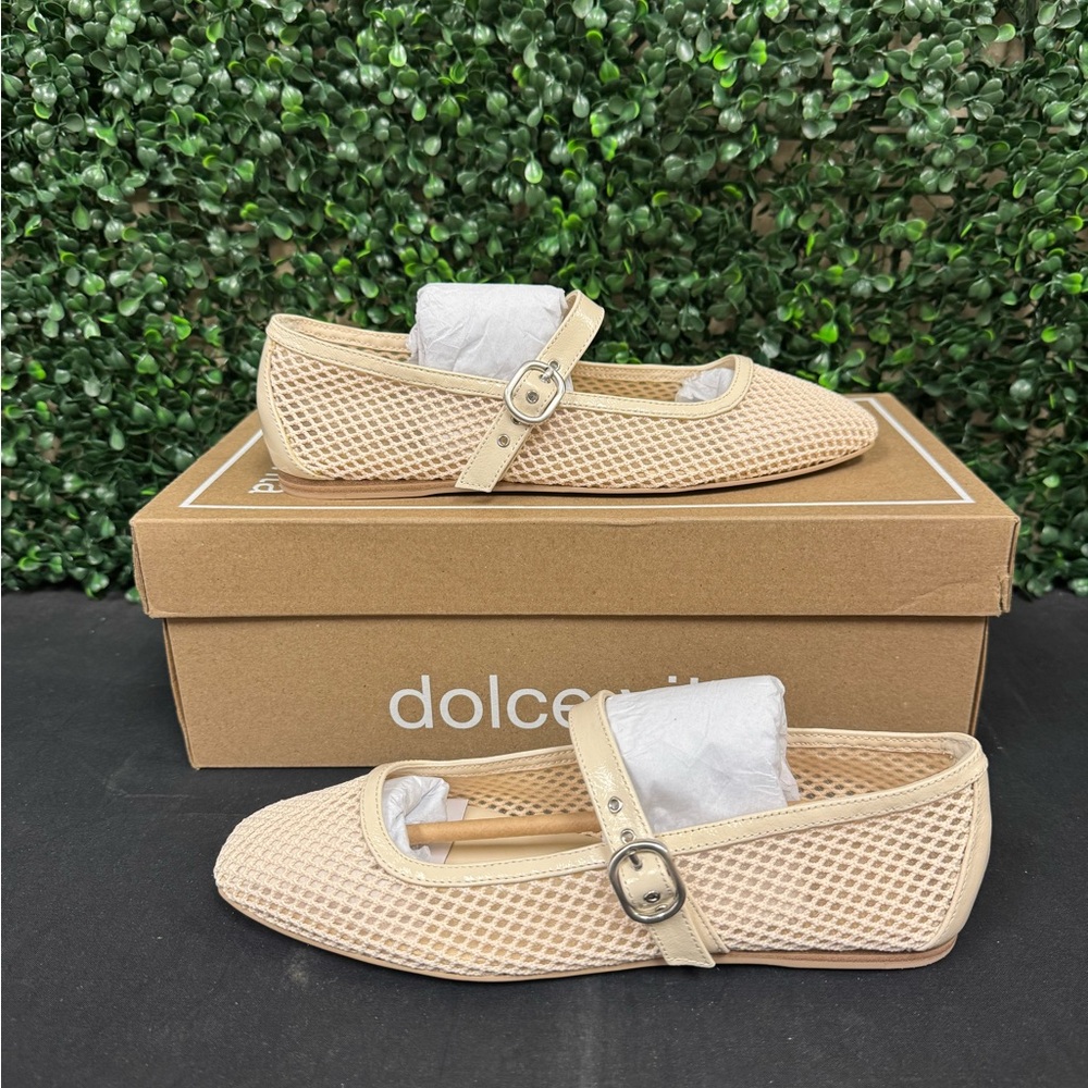 Dolce Vita Rodni Mesh Ballet Flats Creme Woven Mesh - W6.5